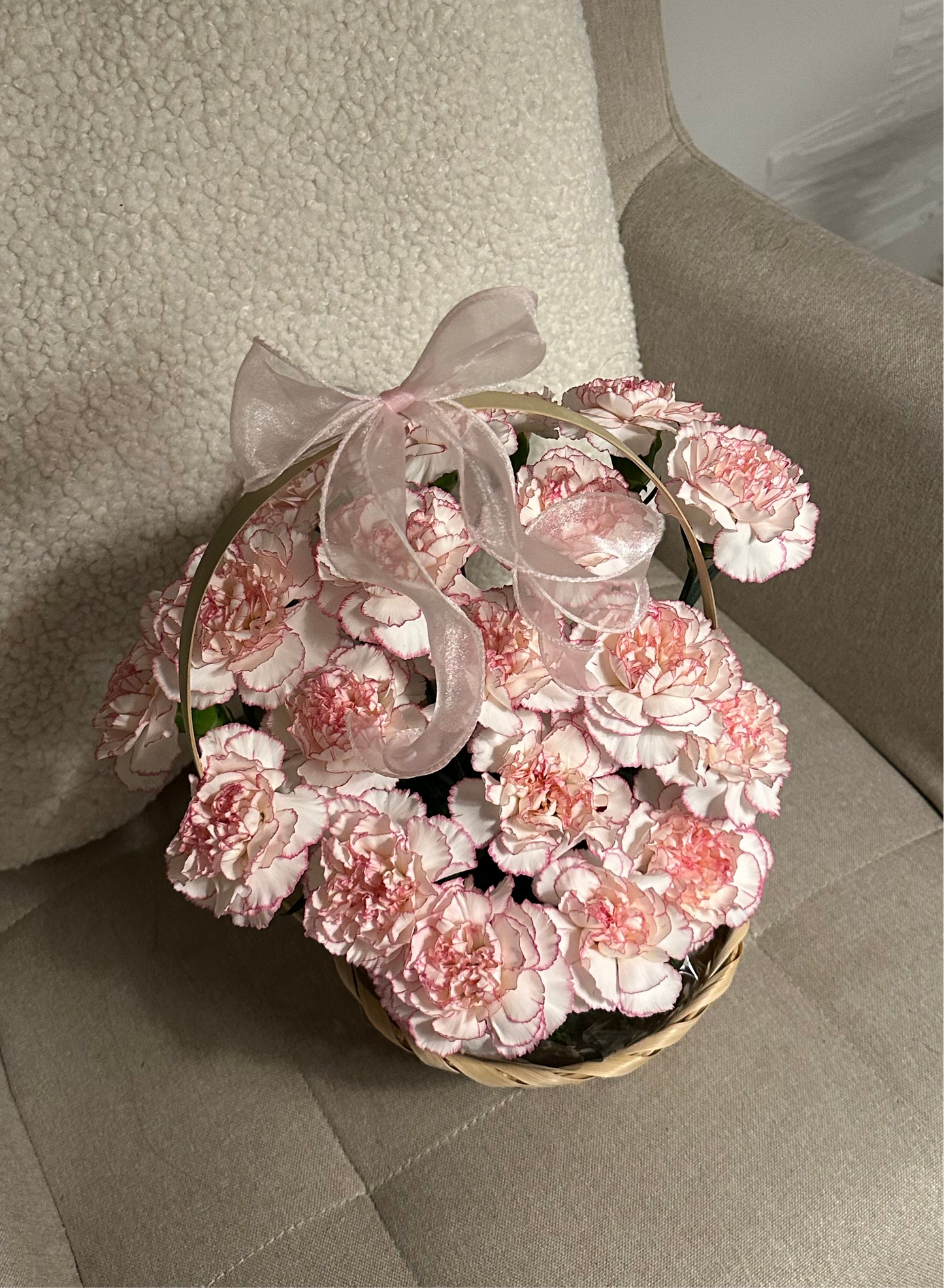 pink basket